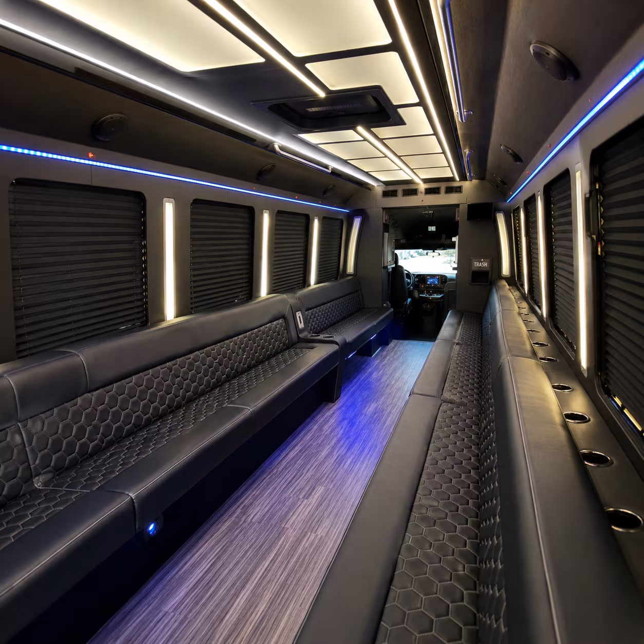 billings party bus rental interior
